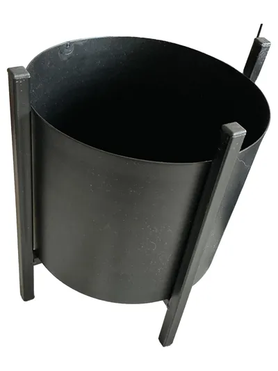 Schou Company A/S Blumenständer Übertopf Metall Schwarz Modern 15x23cm