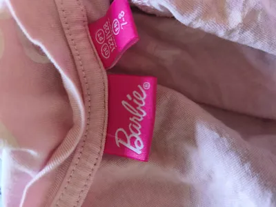 Barbie Kinder T-Shirt Rosa Logo-Print Gr. 122/128 Kurzarm