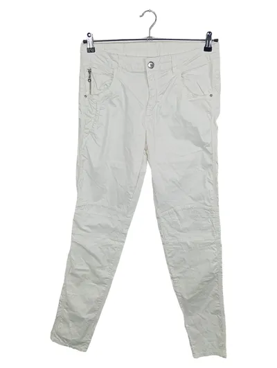 JACKY-O Damen Stoffhose Weiß Gr. 33/42 Baumwolle Casual Hose