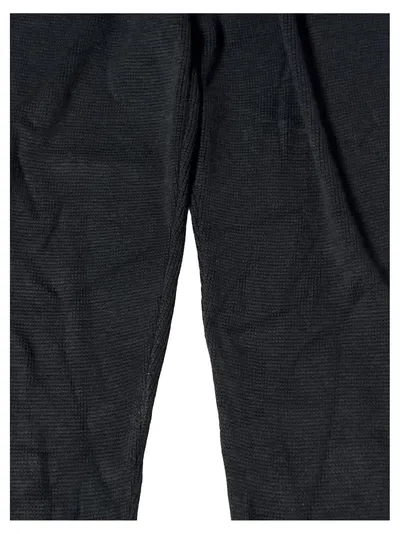 boohooMAN Strickhose Herren M Schwarz Stoffhose Wide Leg Loungewear
