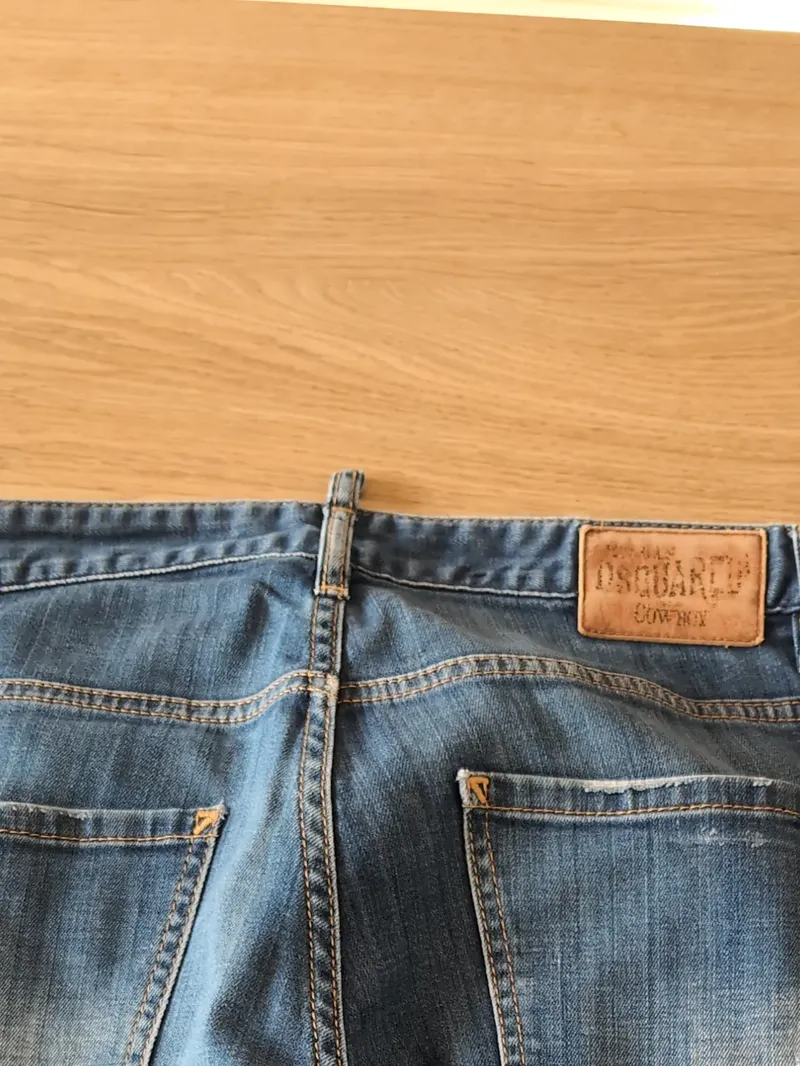Dsquared2 Herren Destroyed Jeans Hose Gr. 46 Blau Streetwear Cowboy 3