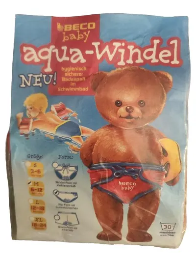 BECO Baby Aqua-Windel Schwimmwindel Gr. M 6-12 Monate Rot NEU