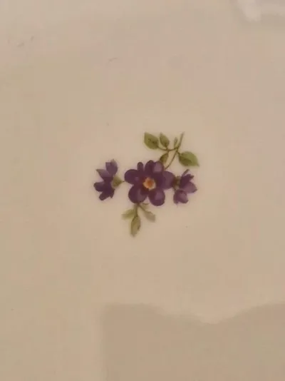 FÜRSTENBERG Platzteller Klassisch Weiß Blumen 20cm Porzellan Festlich