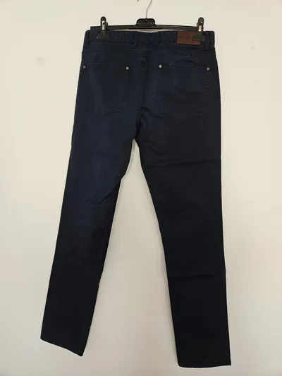 Michael Kors Herren Stoffhose Blau W32/L33 Slim Fit Baumwolle