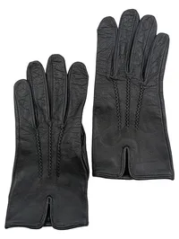 Eddie Bauer Lederhandschuhe Herren Schwarz Größe 7.5 Elegant Echtleder 1
