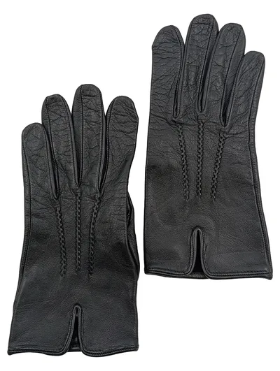 Eddie Bauer Lederhandschuhe Herren Schwarz Größe 7.5 Elegant Echtleder