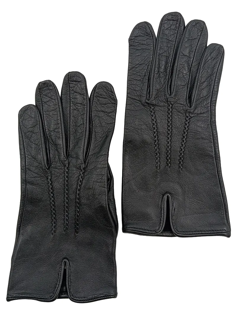 Eddie Bauer Lederhandschuhe Herren Schwarz Größe 7.5 Elegant Echtleder 1