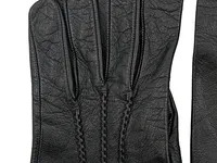 Eddie Bauer Lederhandschuhe Herren Schwarz Größe 7.5 Elegant Echtleder 2