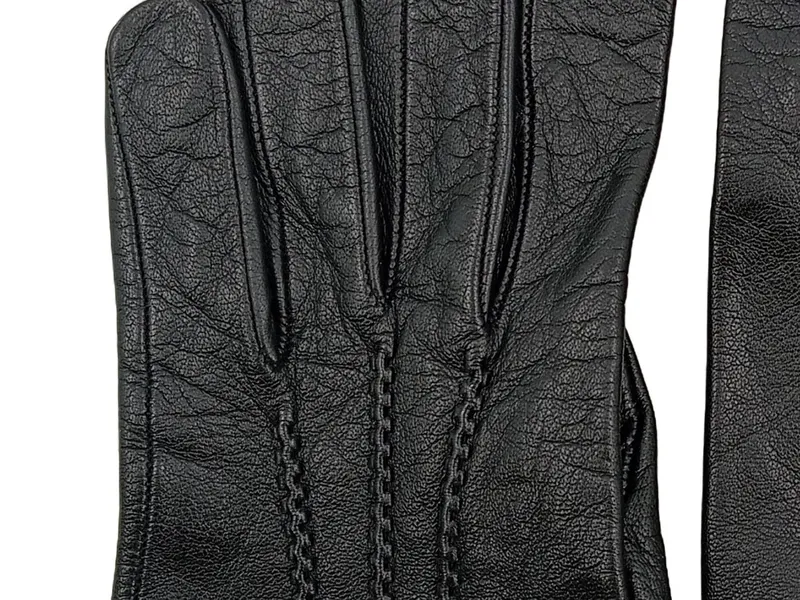 Eddie Bauer Lederhandschuhe Herren Schwarz Größe 7.5 Elegant Echtleder 2
