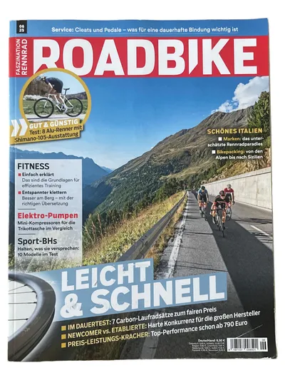 ROADBIKE 06/2025 Zeitschrift Rennrad Test Fitness Italien Sport