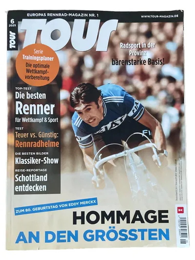 TOUR Rennrad Magazin 6/2025 Training Test Reise Schottland Eddy Merckx