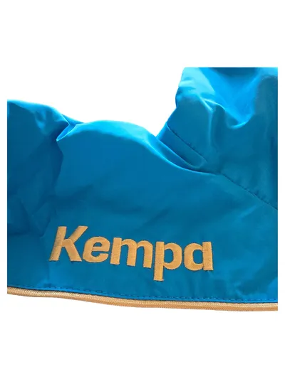Kempa Trainingsjacke Kinder Blau Gr. 164 Sport Logo Print Polyester