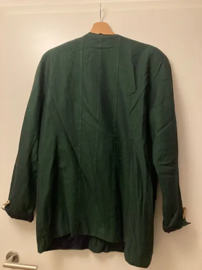 Gössl Trachtenjacke Damen Gr. 46 Grün Wolle Leinen