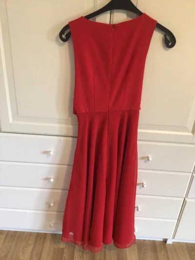 Kenar Damen Festliches Kleid Rot Gr. 40 Elegant Polyester Midikleid