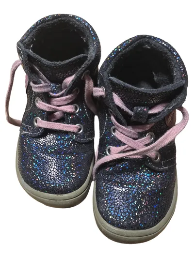 FILII Kinder Stiefelette Mädchen Glitzer Mehrfarbig Gr. 23 Casual Barefoot