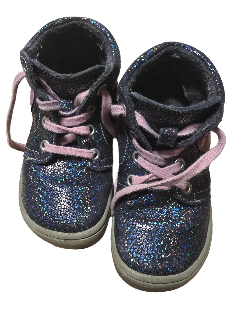 FILII Kinder Stiefelette Mädchen Glitzer Mehrfarbig Gr. 23 Casual Barefoot 2