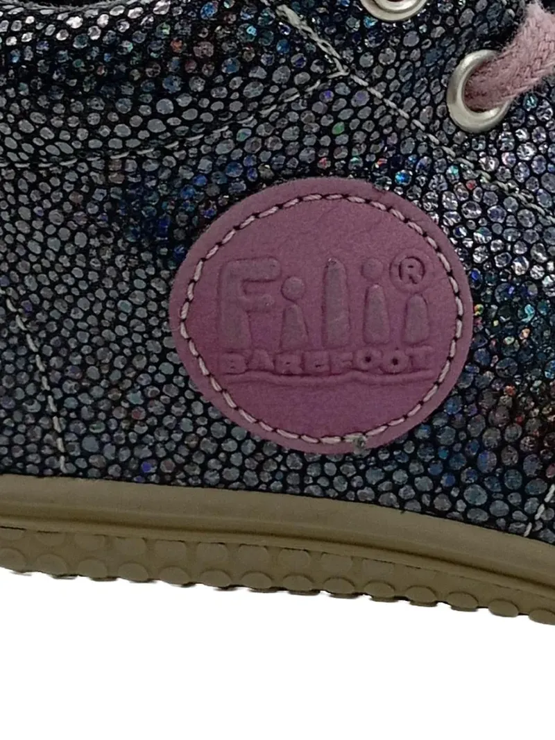 FILII Kinder Stiefelette Mädchen Glitzer Mehrfarbig Gr. 23 Casual Barefoot 3