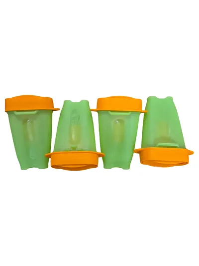 Tupperware Eisformen 4er Set Mehrfarbig Kunststoff Stieleis DIY