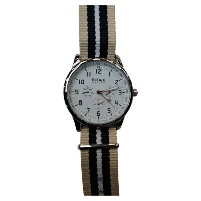 BRAX Herren Armbanduhr Casual Mehrfarbig Stoffarmband