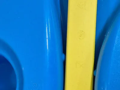 Tupperware Kinderbesteck Set 2 Teile Blau Kunststoff