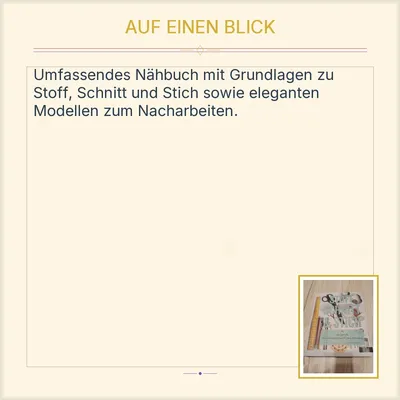 Stoff Schnitt & Stich – Das große Grundlagenbuch des Nähens | Tessa Evelegh