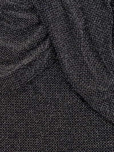 MNG Damen Minirock Gr. 38/M Schwarz Glitzer Glamourös