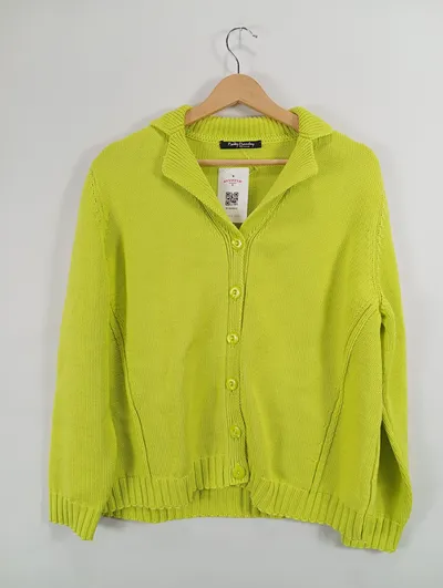 Betty Barclay Strickjacke Damen Gr. 46 Grün Casual Langarm
