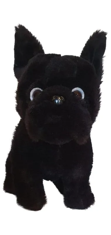 Sunkid Kuscheltier Hund Französische Bulldogge Charmant Schwarz 29cm
