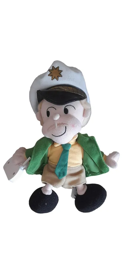 Perleberg Kuscheltier Plüschfigur Kapitän Grün 22cm Stofftier