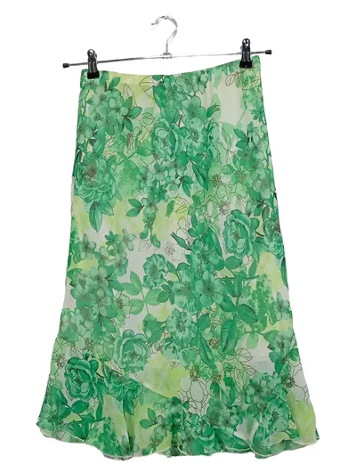 Bexleys Woman Damen Wickelrock 38 Grün Blumenmuster Midirock
