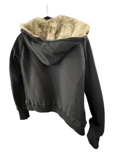 United Colors of Benetton Sweatjacke Herren L Schwarz Fellimitat Futter