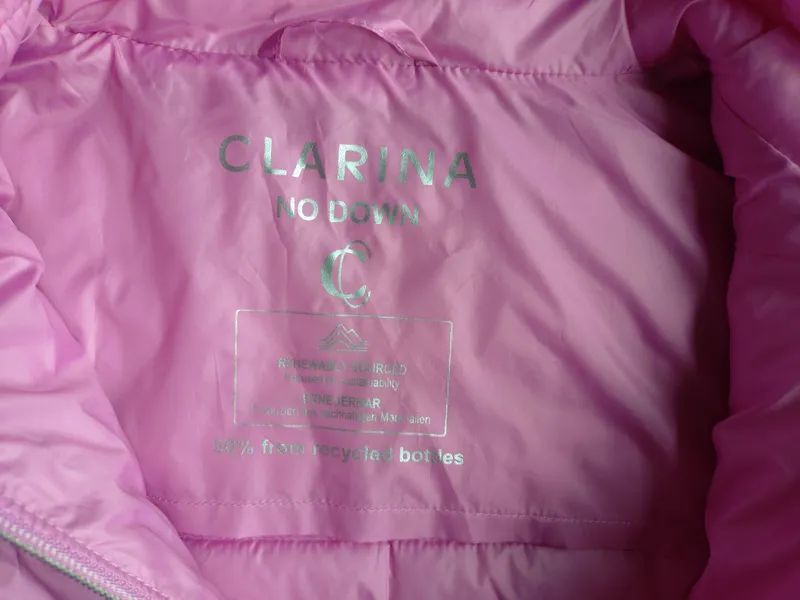 Clarina Damen Steppweste Pink Gr. 46/3XL Casual Outdoor Weste 3
