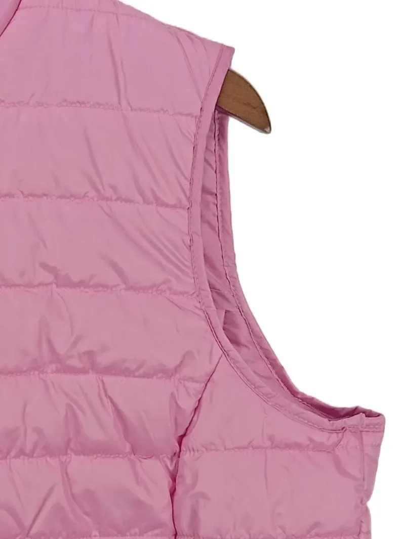 Clarina Damen Steppweste Pink Gr. 46/3XL Casual Outdoor Weste 4