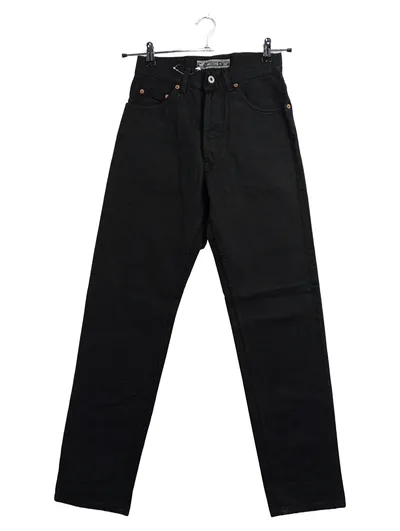 Mustang Herren Jeans Straight Leg Schwarz W28 L30 Baumwolle