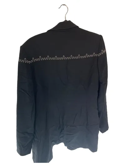 CARTOON Damen Blazer Gr. 40 Schwarz Modern Stickerei Zierknöpfe