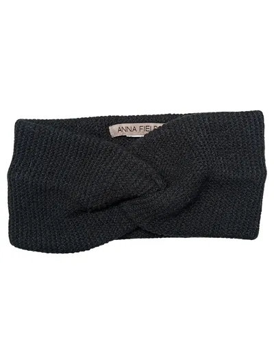 Anna Field Damen Stirnband Strick Schwarz One Size Casual Polyacryl