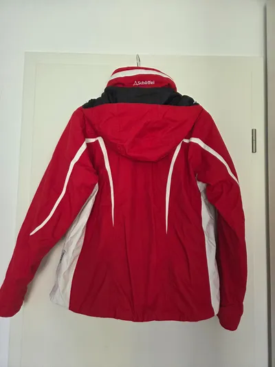 Schöffel Damen Skijacke Outdoorjacke Gr. 40/L Rot Sportlich Polyamid