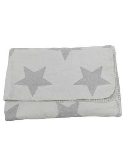 David Fussenegger Babydecke Sterne Grau 92x76 cm Kuscheldecke Kinderdecke
