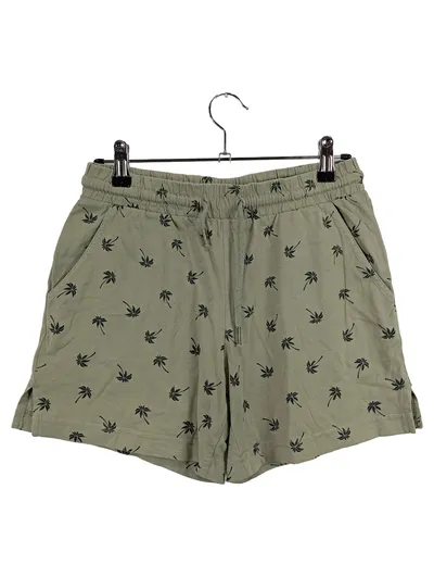 ever.me Damen Shorts XS Grün Palmenmuster Casual Strandhose
