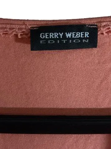 Gerry Weber Edition Damen T-Shirt Gr. 44 Orange Viskose V-Ausschnitt 5