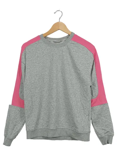 Urban Classics Melierter Pullover Grau S Damen Casual Langarm Baumwolle