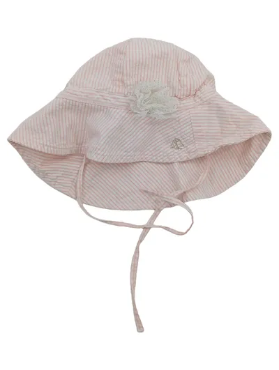 Petit Bateau Mädchen Hut Rosa Gestreift Baumwolle Größe 81