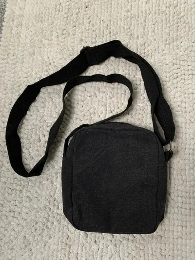 Pilot Umhängetasche Schwarz Herren Schultertasche Stoff Casual