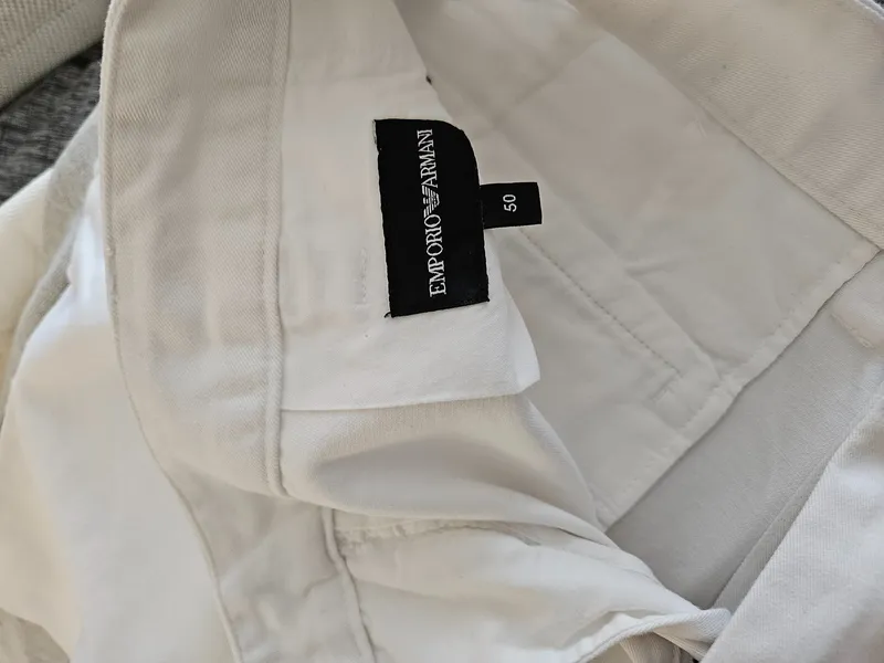Emporio Armani Herren Shorts Gr. 50 Weiß Casual 5