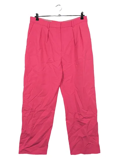 Sportmax Damen Stoffhose Pink Gr. 44 W35 XXL Wolle Elegant Falten