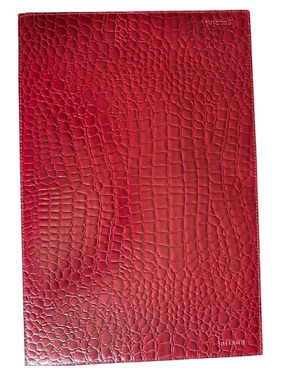 Guzzini Platzset Krokoprägung Elegant Rot Tierdruck Kunststoff 3x4.5cm