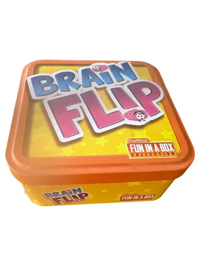 FoxMind Brain Flip Rätselspiel Denkspiel Logikspiel Fun in a Box Kartenspiel