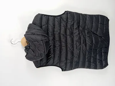 Canadian Peak Steppweste Herren Gr. 50 L Schwarz Kapuze Sportlich