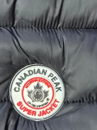 Canadian Peak Steppweste Herren Gr. 50 L Schwarz Kapuze Sportlich 6