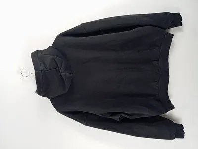 DROPSIZE Kapuzenpullover Hoodie Herren Schwarz Gr. 52, XL Logo-Print Streetwear